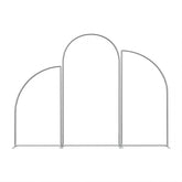 Lofaris Silver Stands Set Half Arch Backdrop Stand Frame